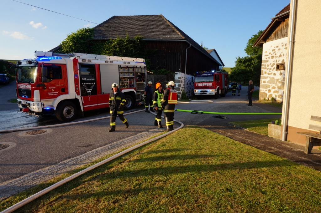 Freiwillige Feuerwehr Lasberg » Scheunenbrand in ...